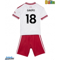 Liverpool Cody Gakpo #18 Bortedraktsett Barn 2026-27 Kortermet (+ Korte bukser)
